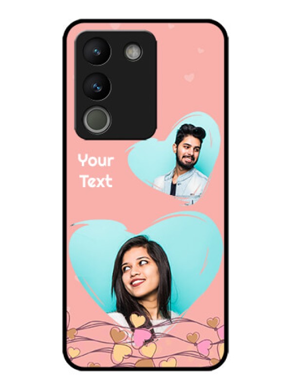 Custom Vivo Y200 5G Custom Metal Phone Case - Love Doodle Design