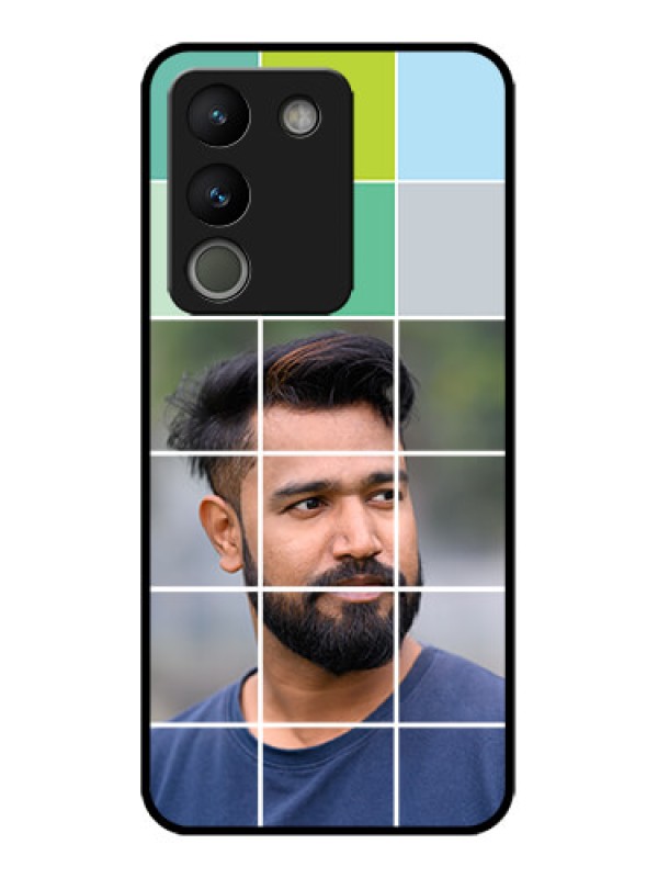 Custom Vivo Y200 5G Custom Metal Phone Case - With White Box Pattern