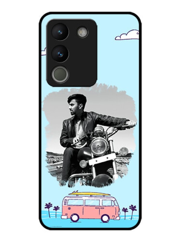 Custom Vivo Y200 5G Custom Metal Phone Case - Travel and Adventure Design