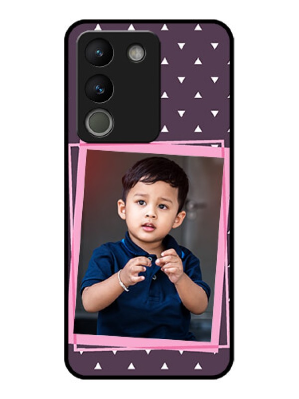 Custom Vivo Y200 5G Custom Metal Phone Case - Triangle Pattern Dotted Design