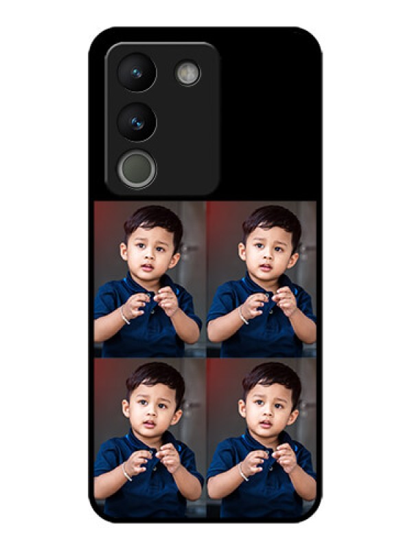 Custom Vivo Y200 5G Custom Metal Phone Case - 4 Image Holder Design