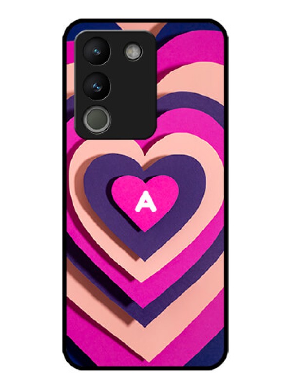 Custom Vivo Y200 5G Custom Metal Phone Case - Cute Heart Pattern Design
