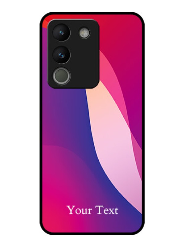 Custom Vivo Y200 5G Custom Metal Phone Case - Digital Abstract Overlap Design