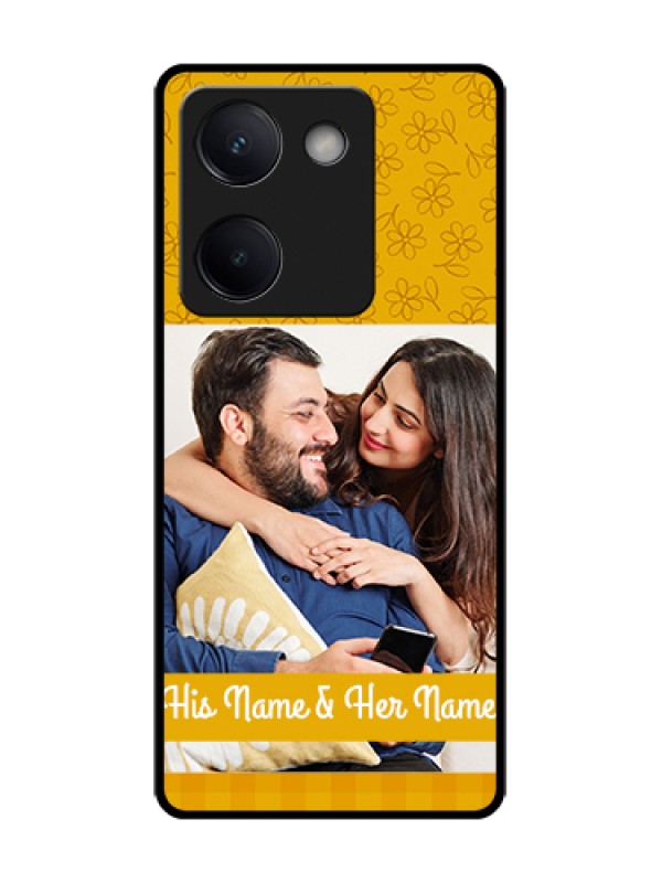 Custom Vivo Y200 Pro 5G Custom Metal Phone Case - Yellow Floral Design