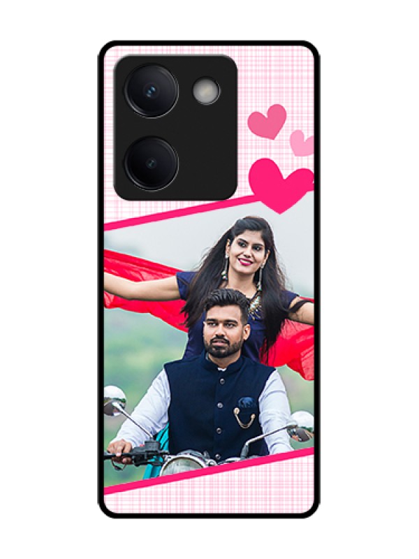 Custom Vivo Y200 Pro 5G Custom Metal Phone Case - Love Shape Heart Design