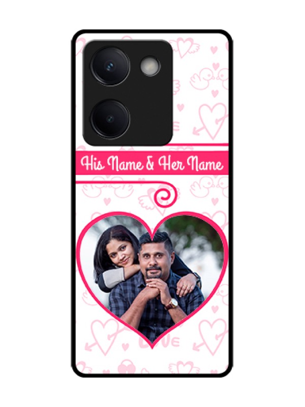 Custom Vivo Y200 Pro 5G Custom Metal Phone Case - Heart Shape Love Design