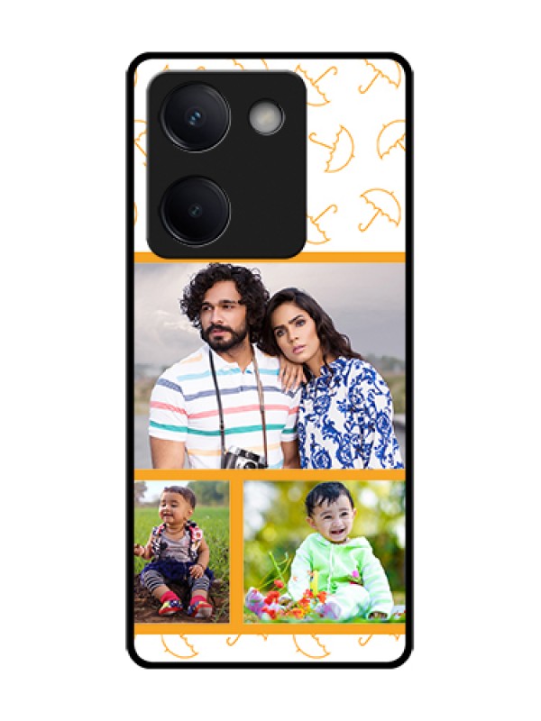 Custom Vivo Y200 Pro 5G Custom Metal Phone Case - Yellow Pattern Design