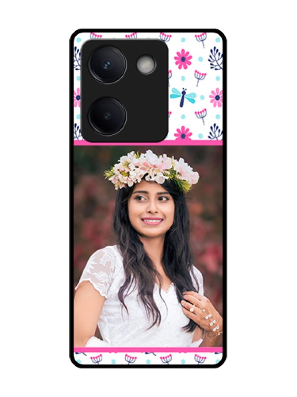 Custom Vivo Y200 Pro 5G Custom Metal Phone Case - Colorful Flower Design