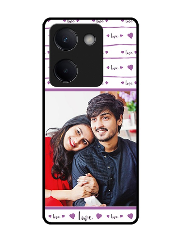 Custom Vivo Y200 Pro 5G Custom Metal Phone Case - Couples Heart Design