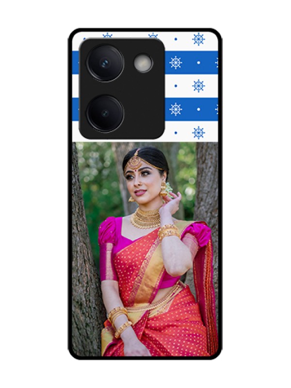 Custom Vivo Y200 Pro 5G Custom Metal Phone Case - Snow Pattern Design