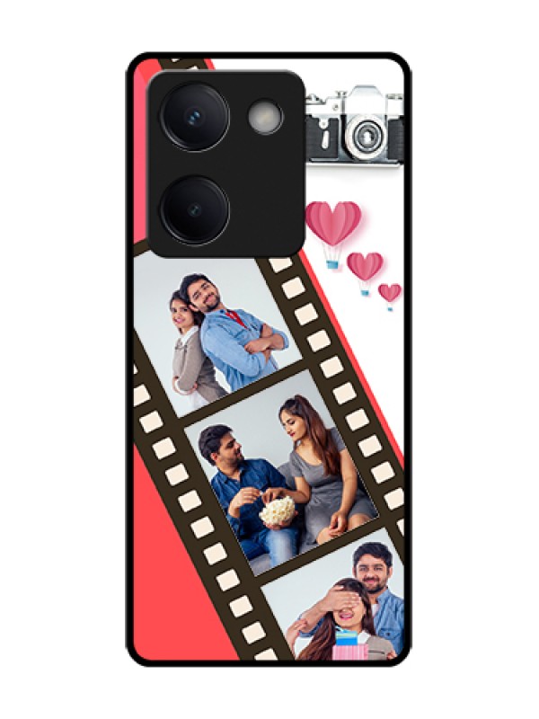 Custom Vivo Y200 Pro 5G Custom Metal Phone Case - 3 Image Holder With Film Reel