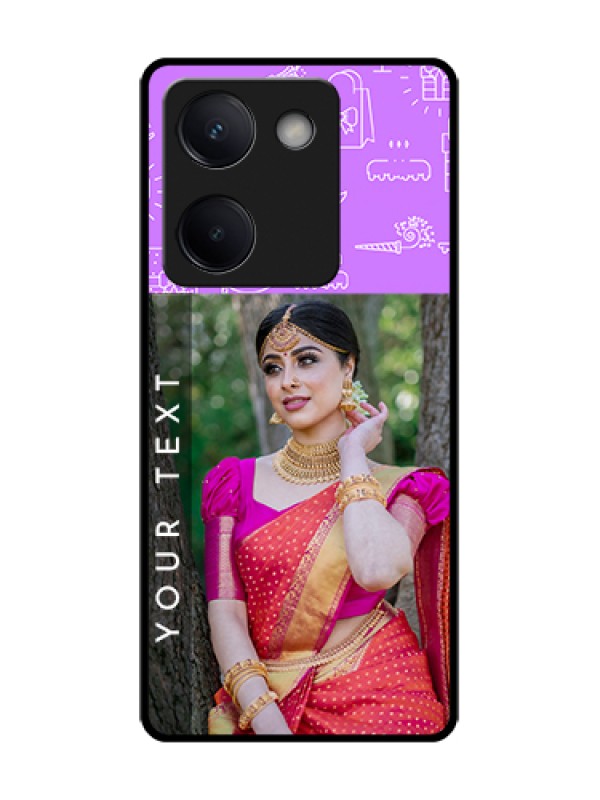 Custom Vivo Y200 Pro 5G Custom Metal Phone Case - Birthday Icons Design