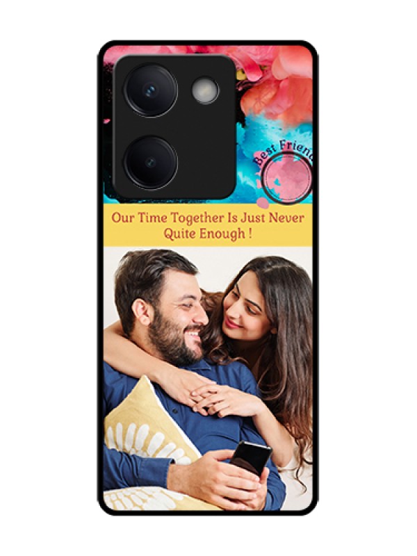 Custom Vivo Y200 Pro 5G Custom Metal Phone Case - Quote With Acrylic Painting Design