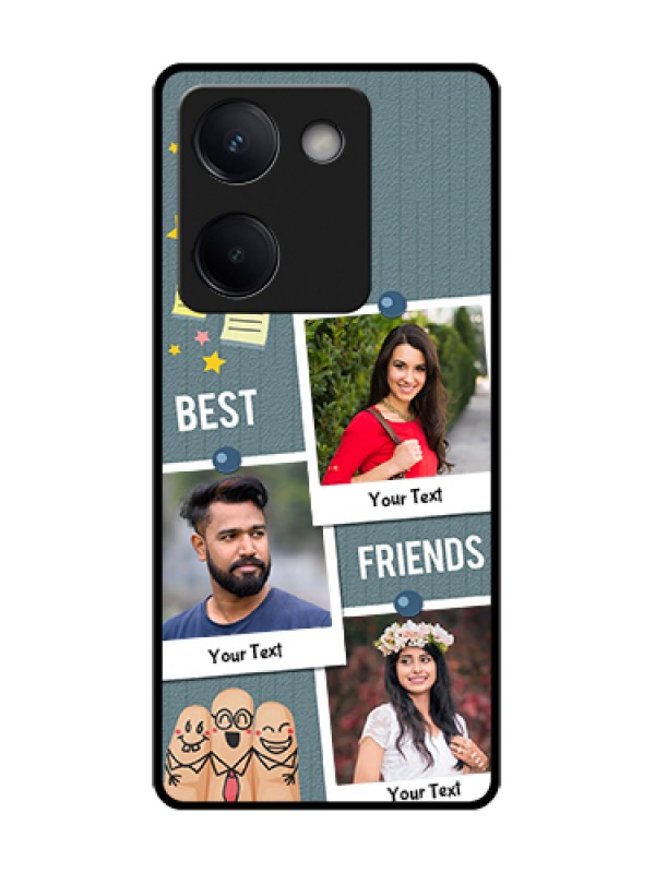 Custom Vivo Y200 Pro 5G Custom Metal Phone Case - Sticky Frames And Friendship Design