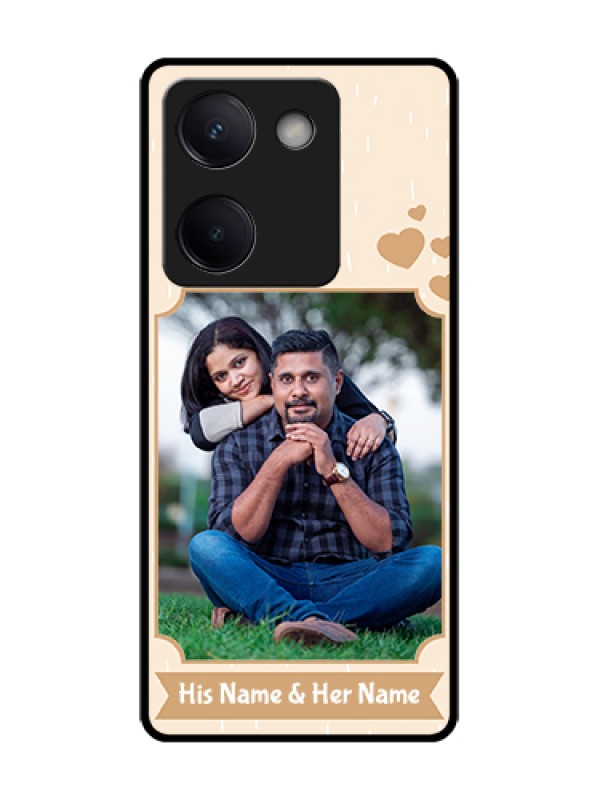 Custom Vivo Y200 Pro 5G Custom Metal Phone Case - With Confetti Love Design