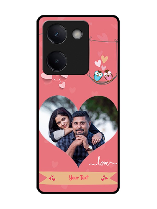 Custom Vivo Y200 Pro 5G Custom Metal Phone Case - Peach Color Love Design