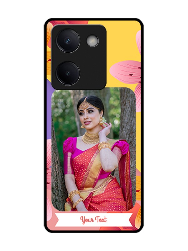 Custom Vivo Y200 Pro 5G Custom Metal Phone Case - 3 Image With Vintage Floral Design