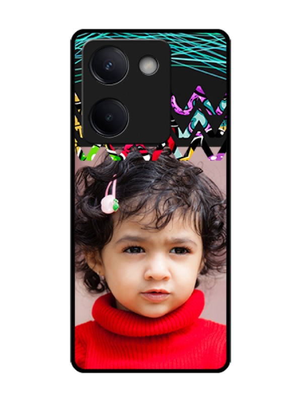 Custom Vivo Y200 Pro 5G Custom Metal Phone Case - Neon Abstract Design