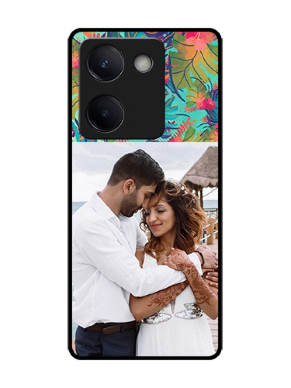 Custom Vivo Y200 Pro 5G Custom Metal Phone Case - Watercolor Floral Design