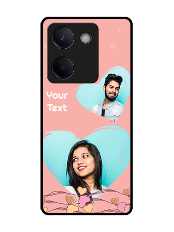 Custom Vivo Y200 Pro 5G Custom Metal Phone Case - Love Doodle Design