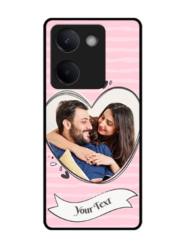 Custom Vivo Y200 Pro 5G Custom Metal Phone Case - Vintage Heart Design