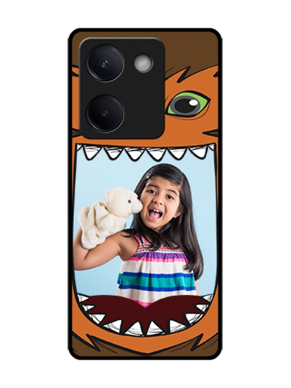 Custom Vivo Y200 Pro 5G Custom Metal Phone Case - Owl Monster Back Case Design