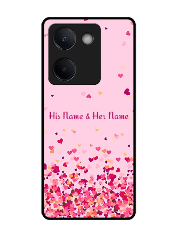 Custom Vivo Y200 Pro 5G Custom Metal Phone Case - Floating Hearts Design