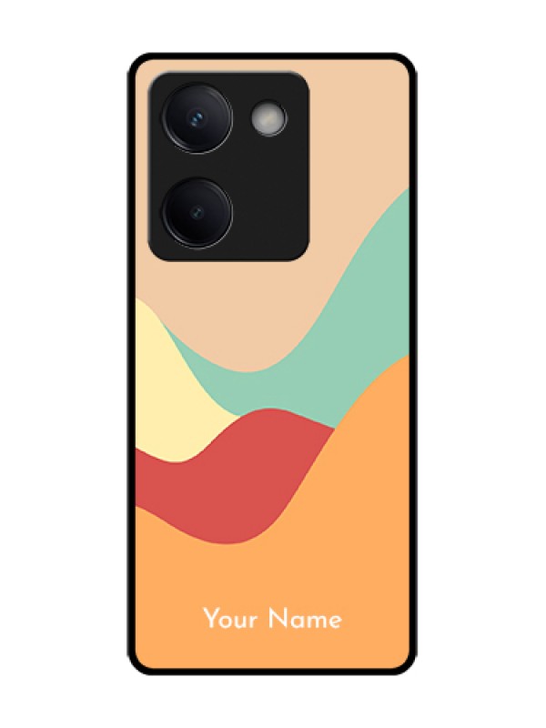 Custom Vivo Y200 Pro 5G Custom Metal Phone Case - Ocean Waves Multi - Colour Design