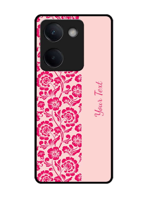 Custom Vivo Y200 Pro 5G Custom Metal Phone Case - Attractive Floral Pattern Design