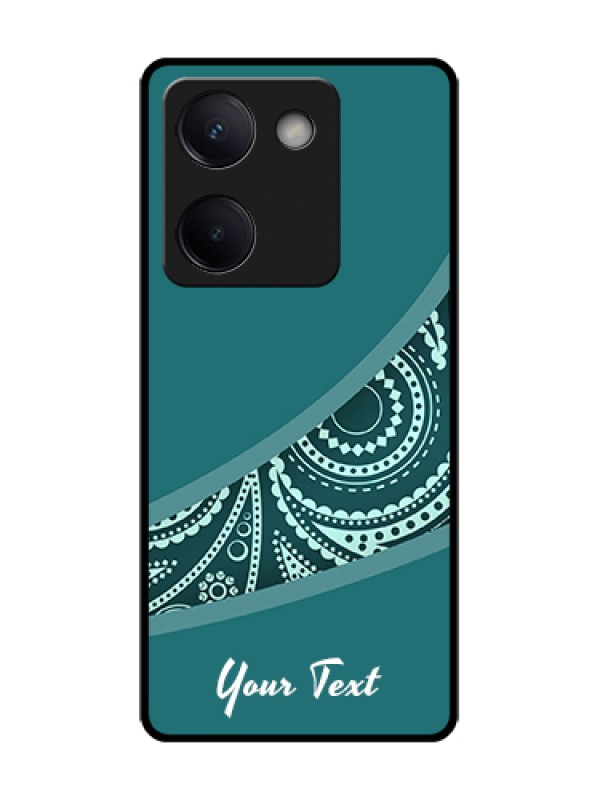 Custom Vivo Y200 Pro 5G Custom Metal Phone Case - Semi Visible Floral Design