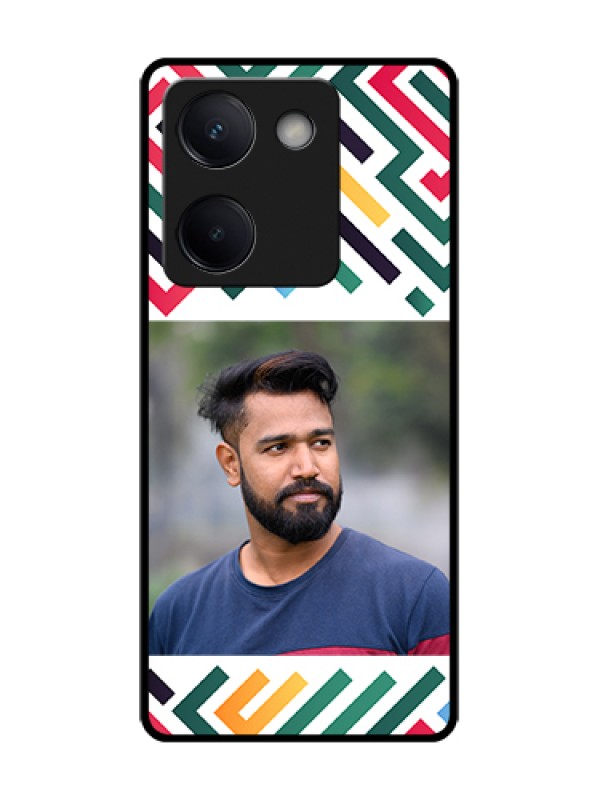 Custom Vivo Y200 Pro 5G Custom Metal Phone Case - Colorful Maze Pattern Design