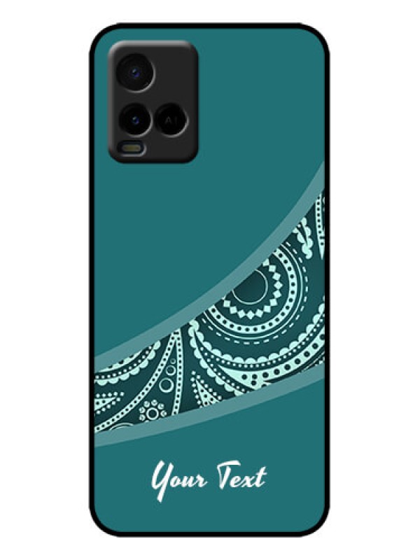 Custom Vivo Y21 Custom Metal Phone Case - Semi Visible Floral Design