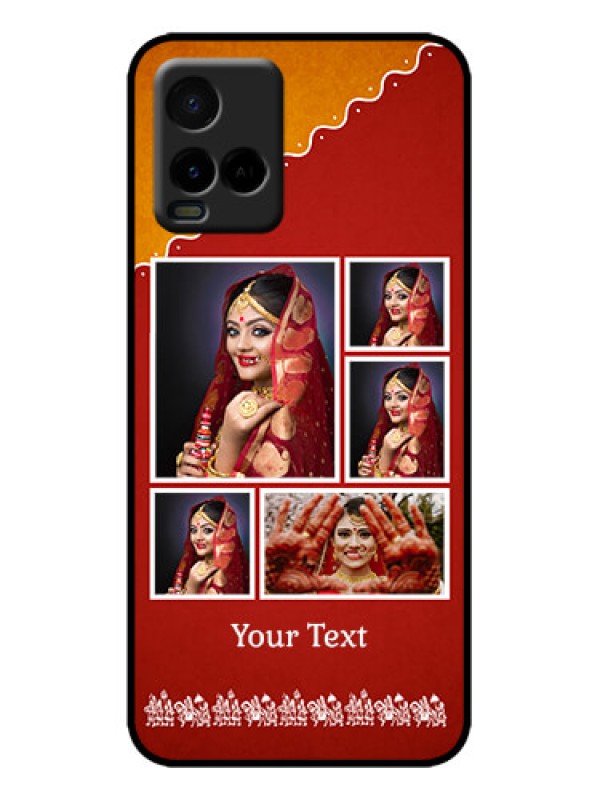 Custom Vivo Y21A Custom Metal Phone Case - Wedding Pic Upload Design