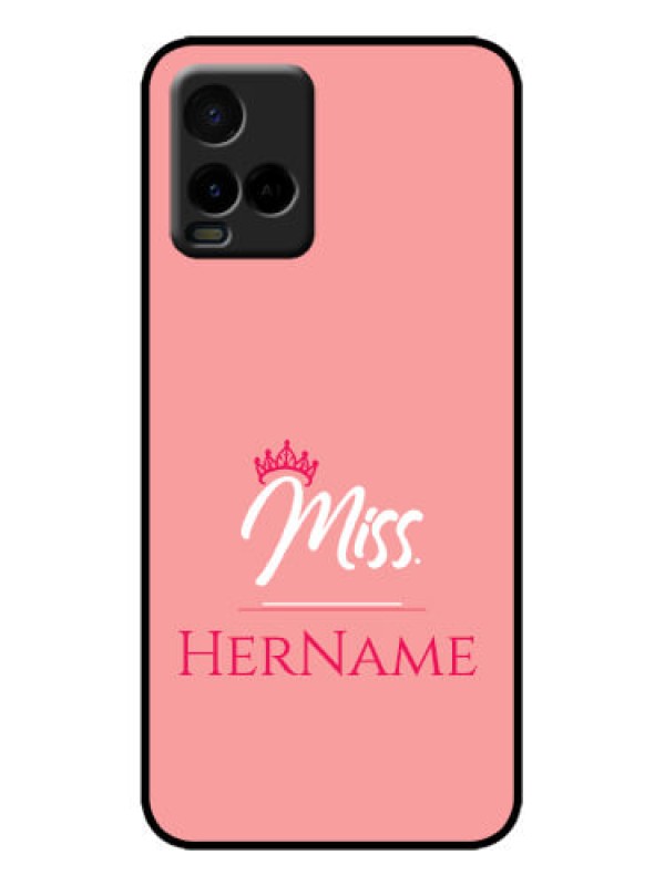 Custom Vivo Y21A Custom Metal Phone Case - Mrs With Name Design