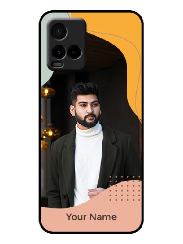 Custom Vivo Y21A Custom Metal Phone Case - Tri - Coloured Overlay Design