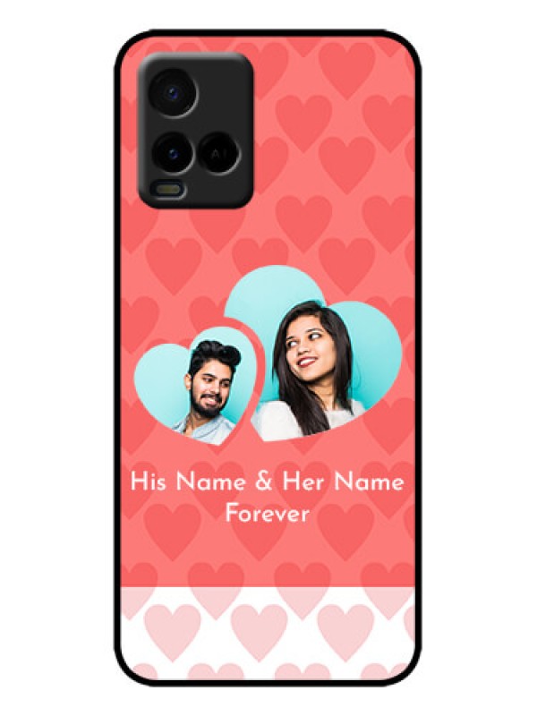 Custom Vivo Y21e Custom Metal Phone Case - Couple Pic Upload Design