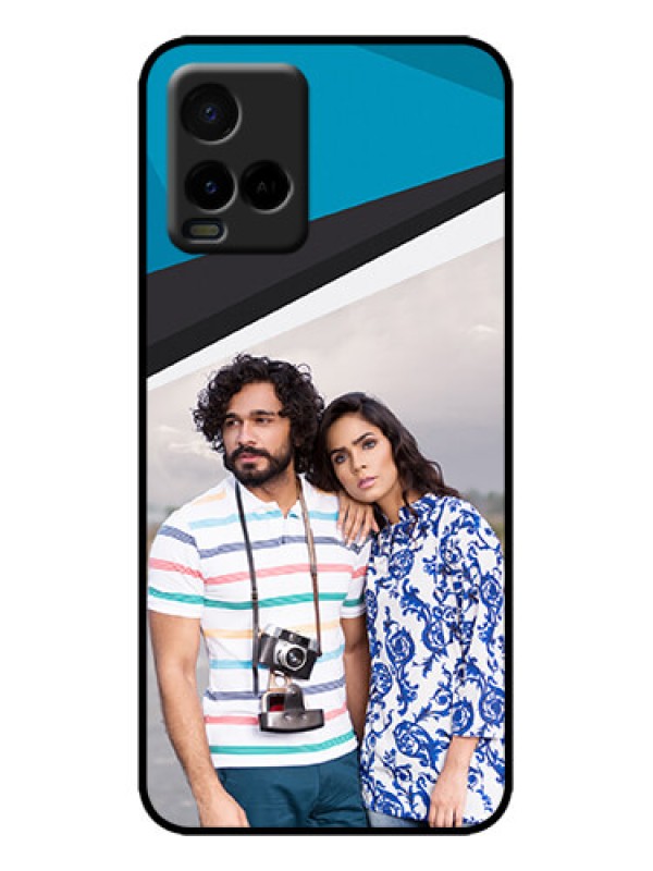 Custom Vivo Y21G Custom Metal Phone Case - Simple Pattern Photo Upload Design