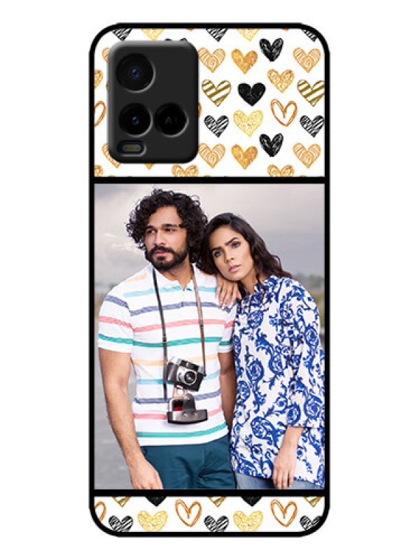 Custom Vivo Y21G Custom Metal Phone Case - Love Symbol Design