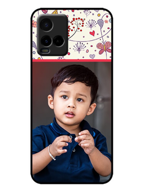 Custom Vivo Y21G Custom Metal Phone Case - Premium Floral Design