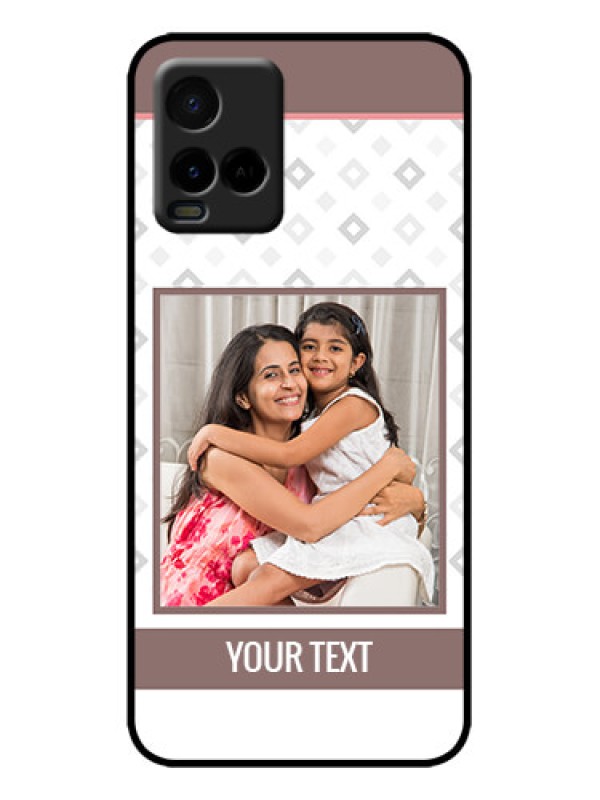 Custom Vivo Y21G Custom Metal Phone Case - Simple Diamond Design