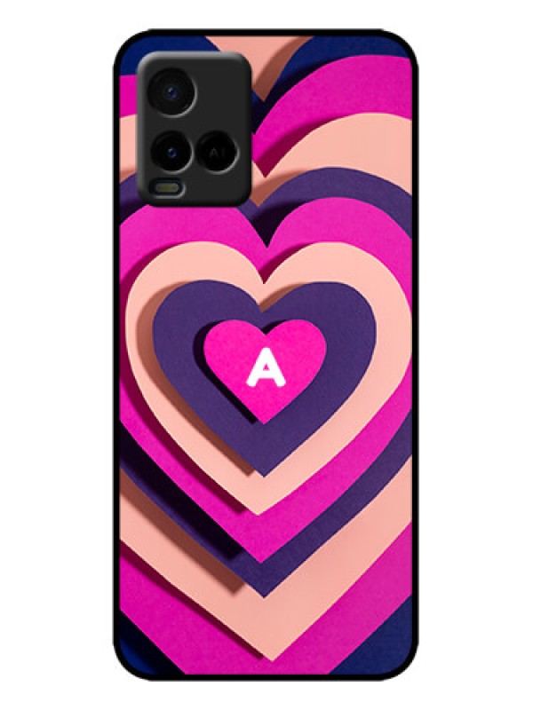 Custom Vivo Y21G Custom Metal Phone Case - Cute Heart Pattern Design