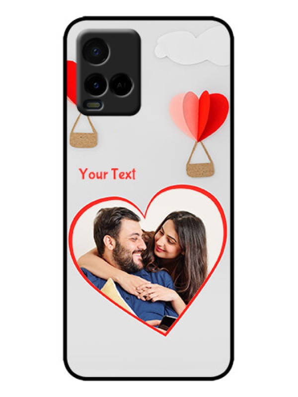 Custom Vivo Y21T Custom Metal Phone Case - Parachute Love Design