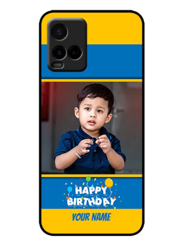 Custom Vivo Y21T Custom Metal Phone Case - Birthday Wishes Design