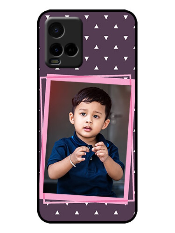 Custom Vivo Y21T Custom Metal Phone Case - Triangle Pattern Dotted Design