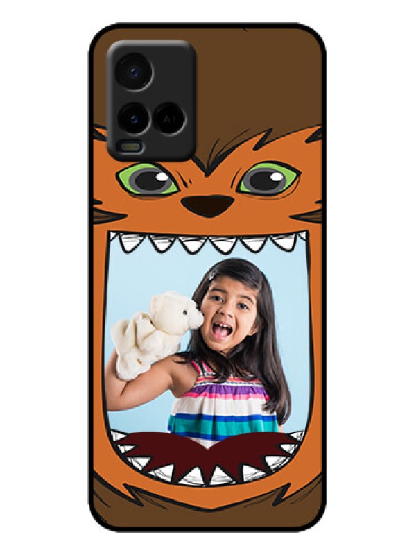 Custom Vivo Y21T Custom Metal Phone Case - Owl Monster Back Case Design