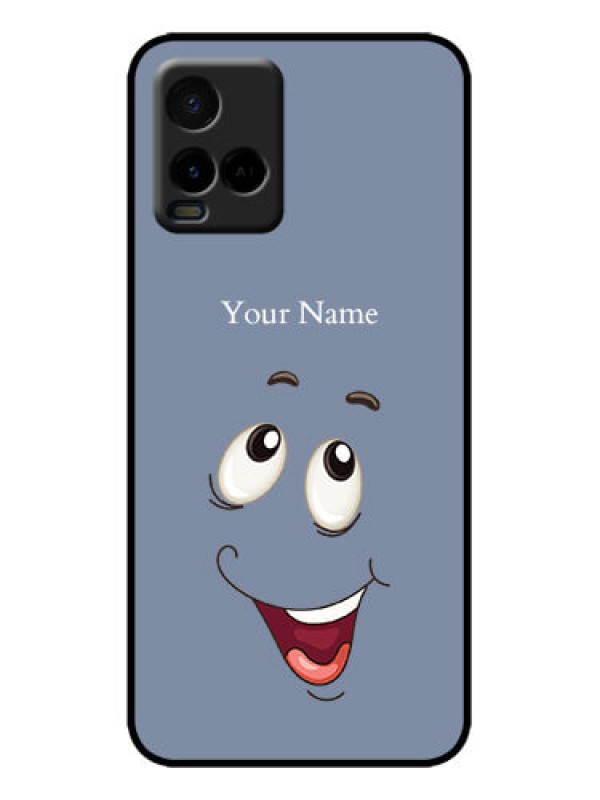 Custom Vivo Y21T Custom Metal Phone Case - Laughing Cartoon Face Design