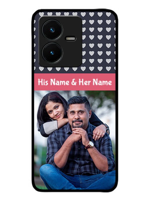 Custom Vivo Y22 Custom Metal Phone Case - Love Symbols Design