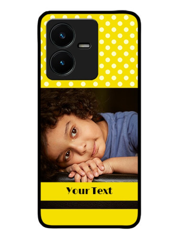 Custom Vivo Y22 Custom Metal Phone Case - Bright Yellow Case Design