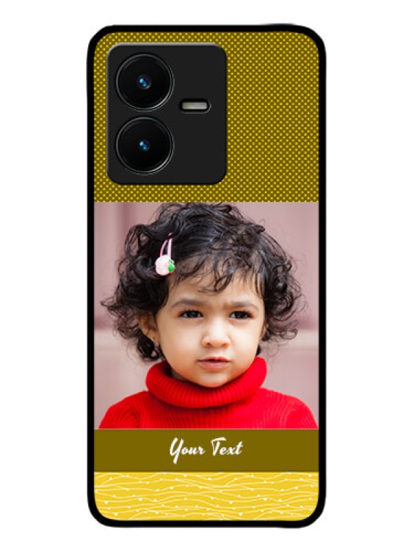 Custom Vivo Y22 Custom Metal Phone Case - Simple Green Color Design