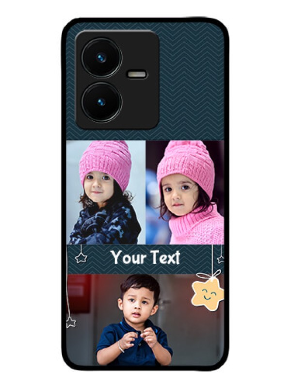 Custom Vivo Y22 Custom Metal Phone Case - Hanging Stars Design